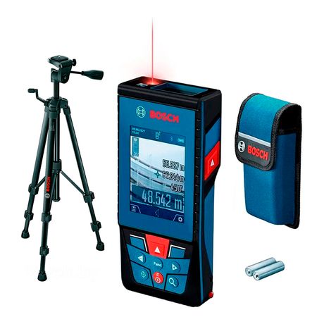 Medidor láser Bosch GLM100-25 C + Trípode BT150