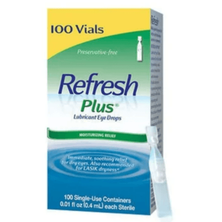 Gotas Lubricantes para Ojos Refresh Plus - 100 envases