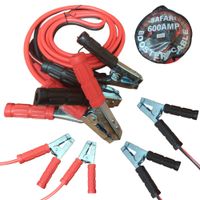 Cable para Batería de Auto 600Amp Pinzas Cocodrilo Cobre 2.5 Metros