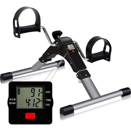 Ejercitador Pedalera Digital Plegable Mini Bici Anti sendentarismo