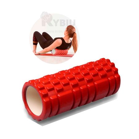 Foam Roller 35cm Rojo Yogaa Pilates Todo Fit