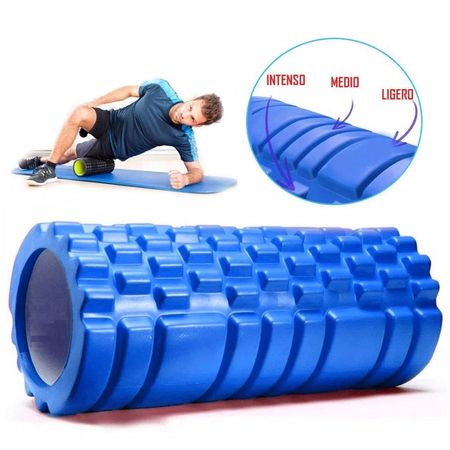 Foam Roller 35 cm Rodillo de Espuma para Masaje-Azul