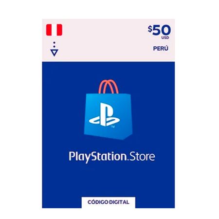PSN Gift Card 50 Perú Tarjeta PlayStation Network $50 PS5 PS4 Fisica