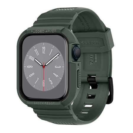 Case Correa Spigen Rugger Armor para Proteger el Apple Watch Verde Case Correa Spigen Rugger Armor para Proteger el Apple Watch color verde