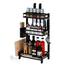 Ripley - ORGANIZADOR DE COCINA PORTA PLATOS VAJILLA PARA ESTANTES ALACENA  NEGRO