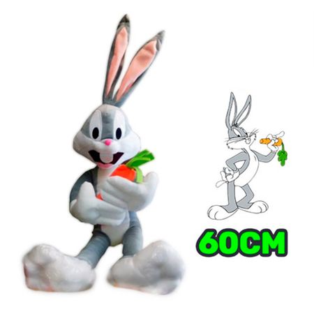 Peluche Bugs Bunny 60cm Looney Tunes Juguete Mickey