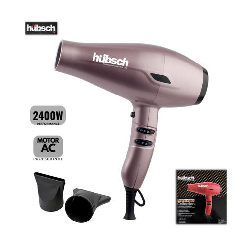 Secadora de Cabello HUBSCH 2400 watts AC Rosado plazaVea