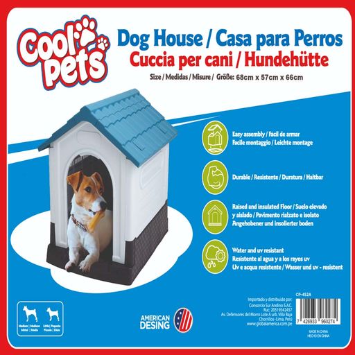 Casa para Perro COOL PET PVC Mediana