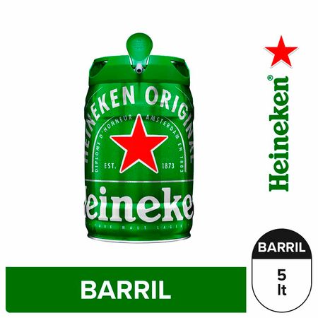 tomar pasar por alto Apellido Cerveza HEINEKEN Barril 5L | plazaVea - Supermercado