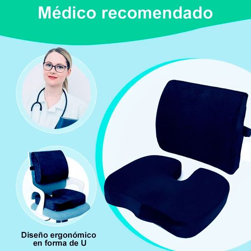 Asiento Cojín ortopédico de Gel y espuma viscoelástica para silla - Promart