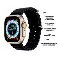 Smartwatch H11 Ultra Plus Negro Serie 8 Bateria 450mAh