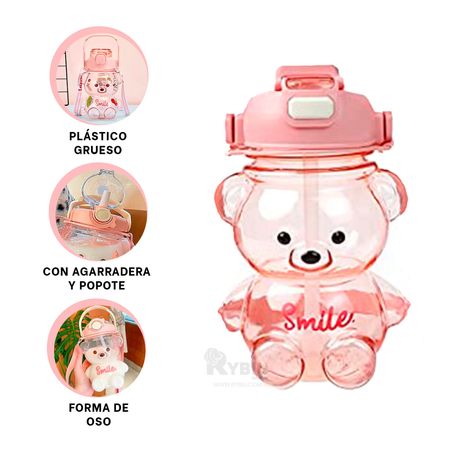 Tomatodo Kawaii de Osito Color Rosado