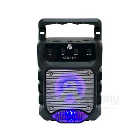 Grandioso Parlante Negro con Luces LED Variadas