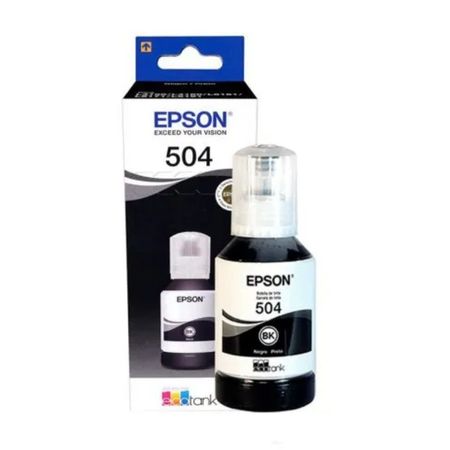 Botella de tinta Epson T504 Color Negro Contenido 127ml para Impresoras Epson L4160