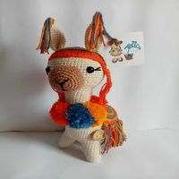 Llamita Peruana Tottis Handicrafts Tejida a Crochet