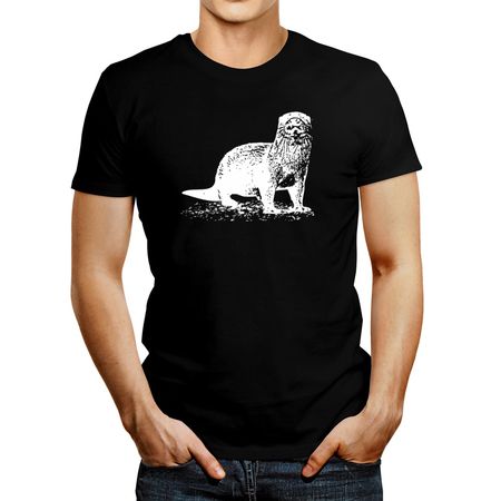 Polo de Hombre Idakoos Otter Sketch Negro S