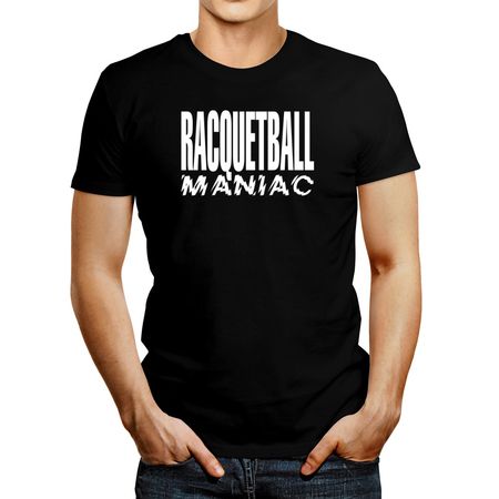 Polo de Hombre Idakoos Maniac Racquetball Negro Xs