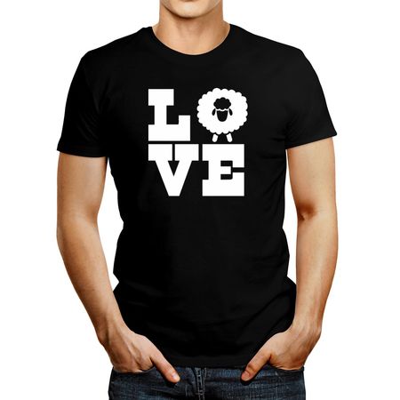 Polo de Hombre Idakoos Love Sheep Negro S