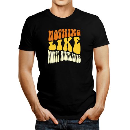 Polo de Hombre Idakoos Nothing Like Model Airplanes Negro S