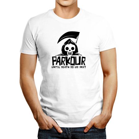 Polo de Hombre Idakoos Parkour Until death Separate Us Blanco XL