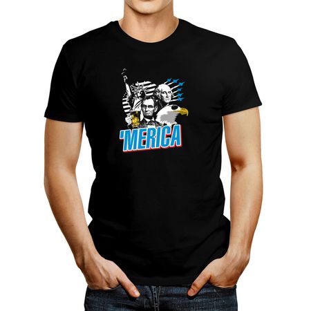 Polo de Hombre Idakoos Merica Negro S