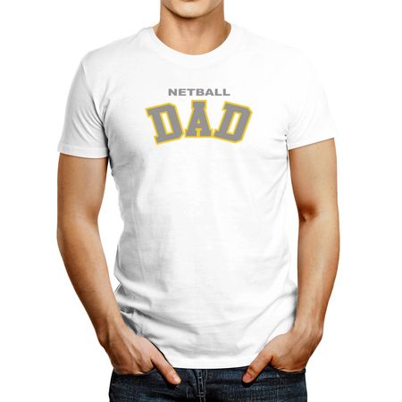 Polo de Hombre Idakoos Netball Dad Blanco XXL