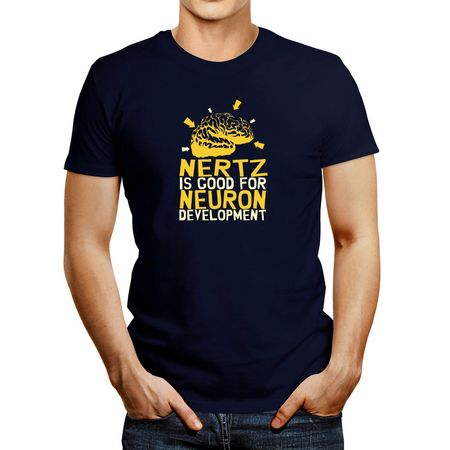 Polo de Hombre Idakoos Nertz Is Good For Neuron development Arrows Azul Marino XXXL