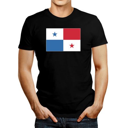 Polo de Hombre Idakoos Panama Flag Negro M