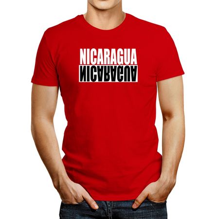 Polo de Hombre Idakoos Nicaragua Negative Rojo XS