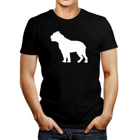 Polo de Hombre Idakoos Olde English Bulldogge Silhouette 2 Negro XXL