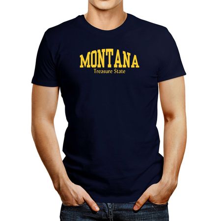 Polo de Hombre Idakoos Montana State Nickname Azul Marino M