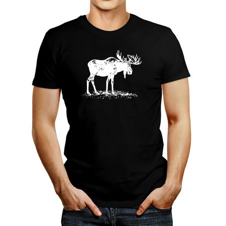 Polo de Hombre Idakoos Moose Sketch Negro L