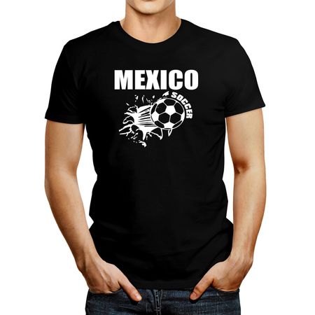 Polo de Hombre Idakoos Mexico Soccer Negro Xl