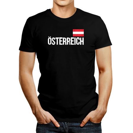 Polo de Hombre Idakoos Österreich Flag Polo de Hombre Idakoos ?sterreich Flag Negro XL