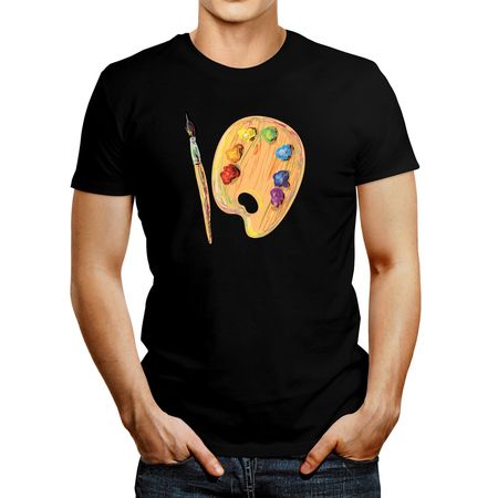 Polo de Hombre Idakoos Painters Palette Negro XXXL