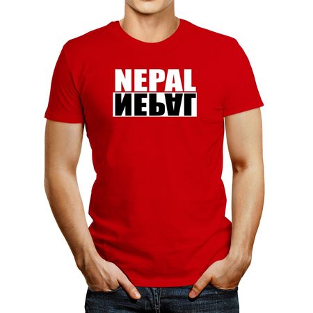 Polo de Hombre Idakoos Nepal Negative Rojo XXXL