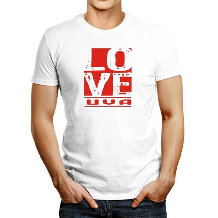 Polo de Hombre Idakoos Love Uva Blanco Xxxl