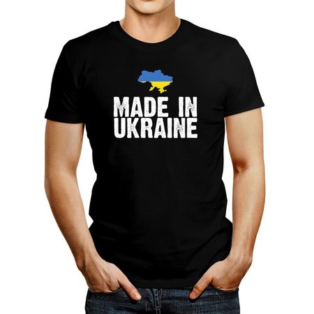 Polo de Hombre Idakoos Made In Ukraine Negro Xxl