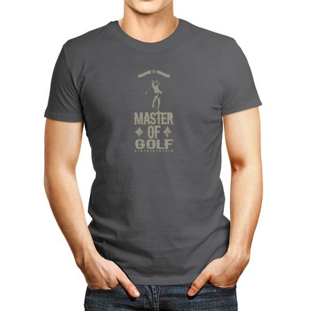 Polo de Hombre Idakoos Master Of Golf Plateado Xxxl