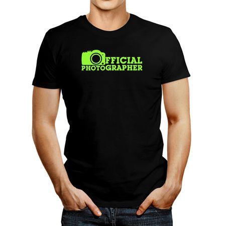 Polo de Hombre Idakoos Official Photographer 2 Negro S