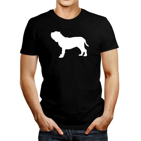 Polo de Hombre Idakoos Neapolitan Mastiff Silhouette 2 Negro L