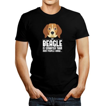 Polo de Hombre Idakoos My Beagle Is Smarter Than Most People I Know Negro XXL