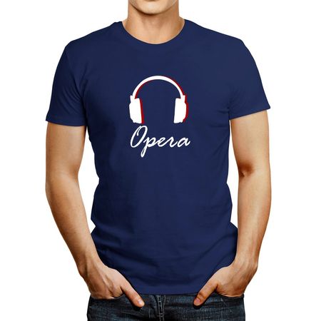 Polo de Hombre Idakoos Opera Headphones Azul Acero Claro S