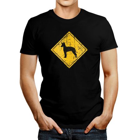 Polo de Hombre Idakoos Manchester Terrier Sign Old Vintage Negro L