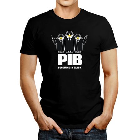 Polo de Hombre Idakoos Penguins In Black Negro S