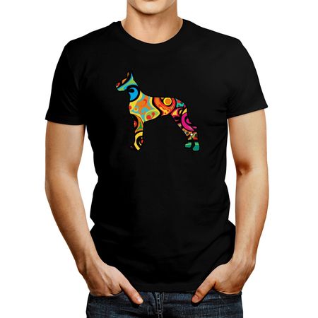 Polo de Hombre Idakoos Psychedelic Great Dane Negro XXXL