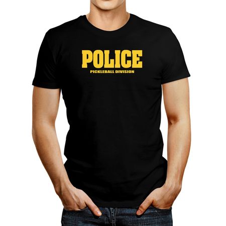 Polo de Hombre Idakoos Police Pickleball Division Negro XL