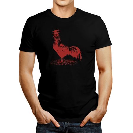 Polo de Hombre Idakoos Rooster Negro L