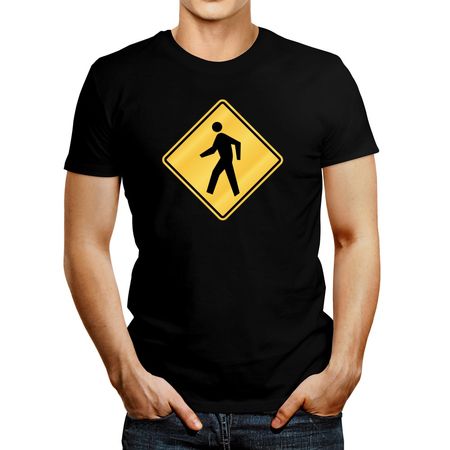 Polo de Hombre Idakoos Pedestrian Sign Negro XL