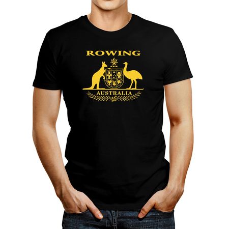 Polo de Hombre Idakoos Rowing Australia Negro XL